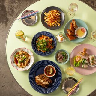 【飲み放題付き】スタンダードプラン◆人気の春巻き3種盛合わせ、毛沢東フライドポテトなど♪