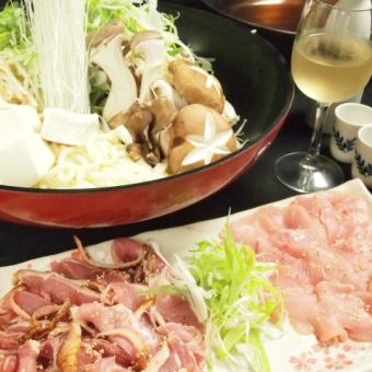 [Recommended course for welcome and farewell party] Satsuma Chiran chicken shabu course with 90 minutes of all-you-can-drink 5,500 yen (tax included)