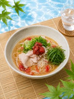 梅おろし豚しゃぶ素麺