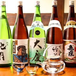 There is also a set where you can compare drinks.We also have shochu from Kanazawa and Noto, so please try them with your dishes.