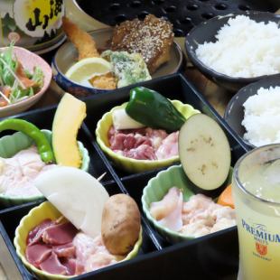 おじぎ屋のお米コース！減農薬おじぎ屋米の白ごはんおかわり1杯&ソフトドリンク1杯付き3480税込