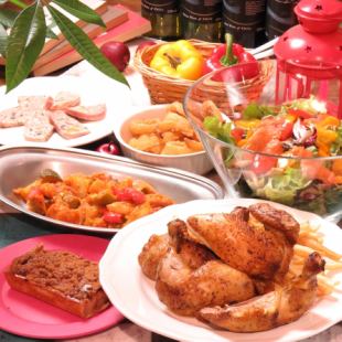 [★Perfect for moms' and girls' gatherings★ Also great for lunch and dinner!! 6 dishes + 1 soft drink ¥2,500-(tax included)]