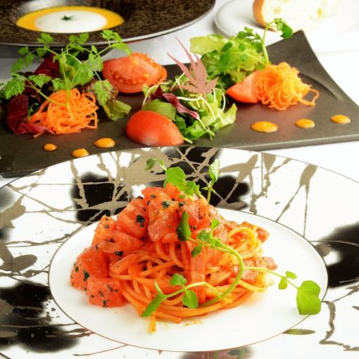 【6月平日限定Lunch】一皿で満足◎こだわりお料理でおもてなし『Pastaランチコース』＜全5品＞