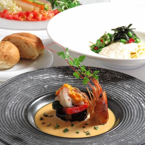 【7月 Lunch】メイン料理も楽しむランチタイムにおすすめ『BIS-TRIAランチコース』<全6品>