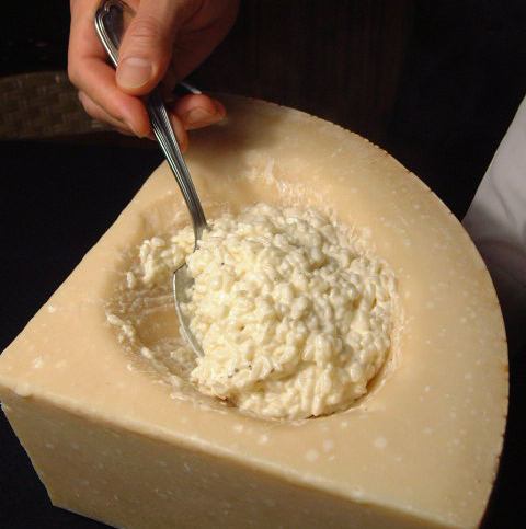 Cheese risotto