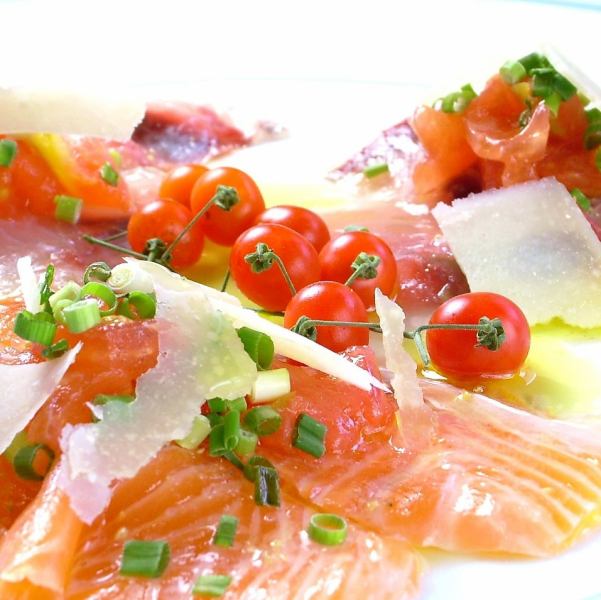 Today's fresh fish carpaccio