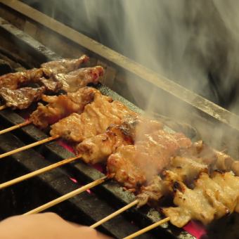 【120分地酒2種飲み放題付き】4代目スタンダードコース串焼5種など全7品　5000円(税込)