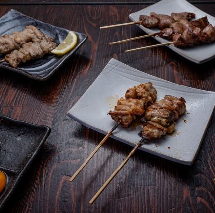 水炊きセット・炭火焼き3種など全8品【四代目水炊き】7000円(税込)コース