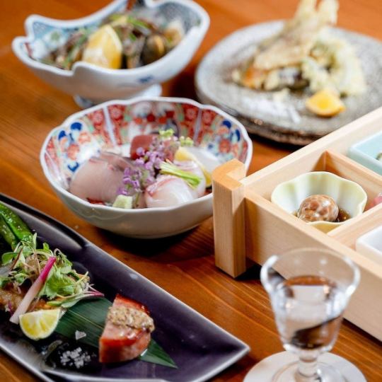 旬菜旬魚で彩られる、万ぷくのコース