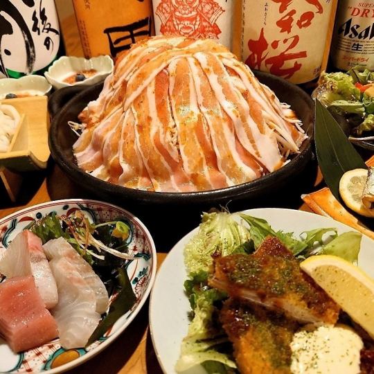 10・11月限定【2時間飲み放題付】『梅コース』お造り、広島高宮鶏の寄せ鍋など全7品 5,000円