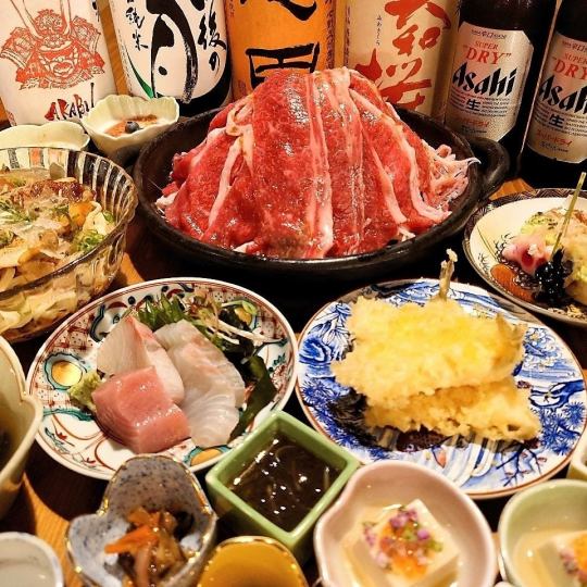 10・11月限定【2時間飲み放題付】『竹コース』お造り、瀬戸内ポークの寄せ鍋など全8品 6,000円