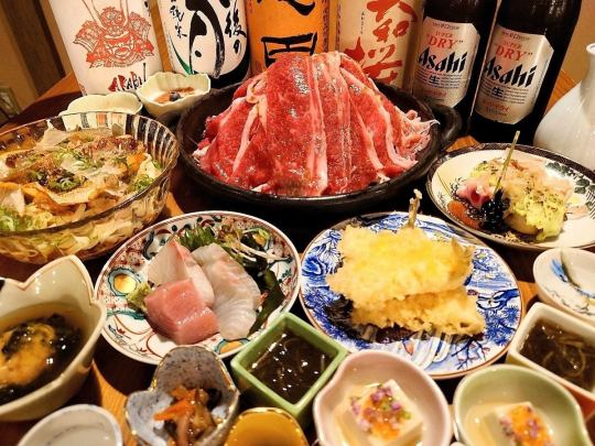 10・11月限定【2時間飲み放題付】『竹コース』お造り、瀬戸内ポークの寄せ鍋など全8品 6,000円