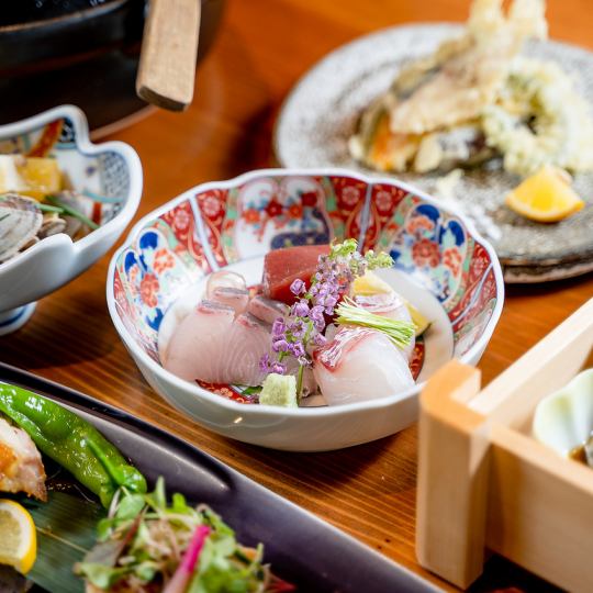 10・11月限定【2時間飲み放題付】『松コース』お造り、ブリの出汁しゃぶしゃぶなど全8品 8,000円