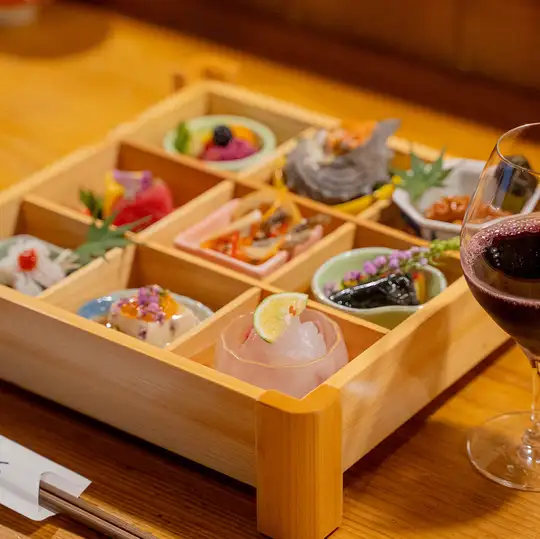 【予約限定】9つの彩りで味わう季節の幸「福彩～ふくさい～」ドリンク1杯付