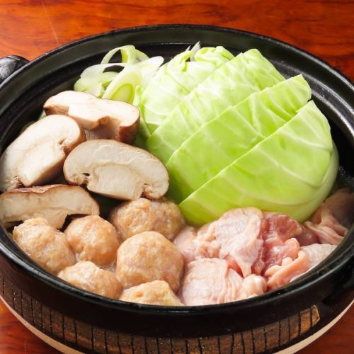 濃厚鶏白湯スープの水炊 1人前