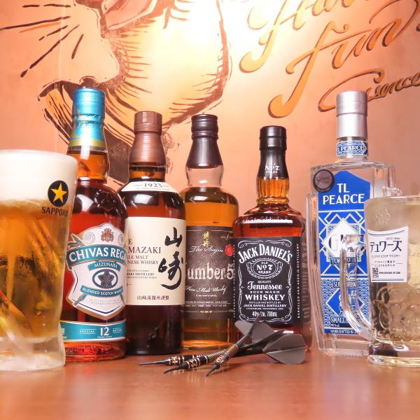 ワインも日本酒も揃う豊富な酒類