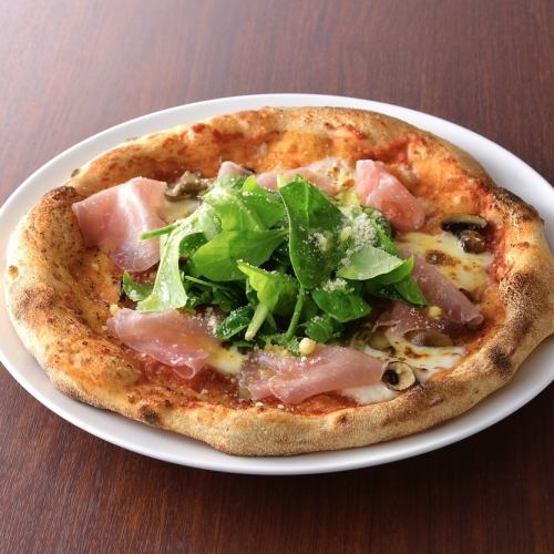 生ハムとローストきのこ