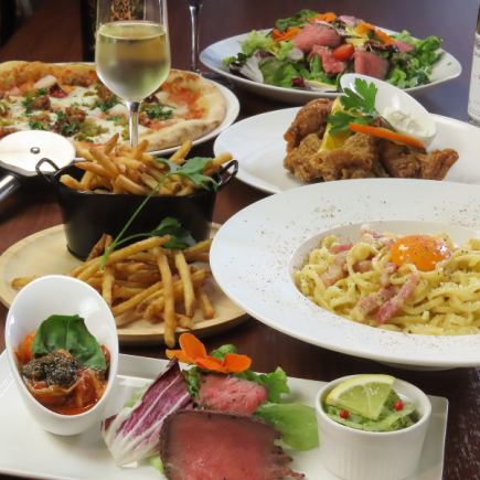 ≪お料理のみ≫パーティープラン★オレンジチキンや本日の日替わりピザなど全6品3300円(税込)