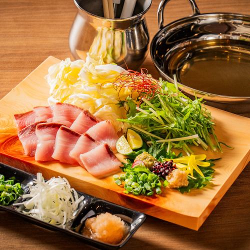 Enjoy the blissful taste of the finest yellowtail shabu