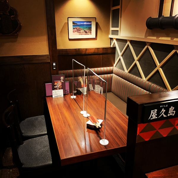 There is also a private room with spacious table seats.Recommended for those who are not good at tatami mats, such as taking off their shoes.It is a spacious private room, making it ideal for small banquets.You can spend your time slowly without worrying about the surroundings.