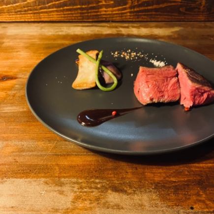 ◆お肉を堪能!贅沢なひと時を満喫できる『国産牛ミスジコース』全6品5500円※料理のみ