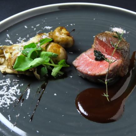 ディナー再開記念クーポンあり!今宵の和牛コース全7皿14品5500円