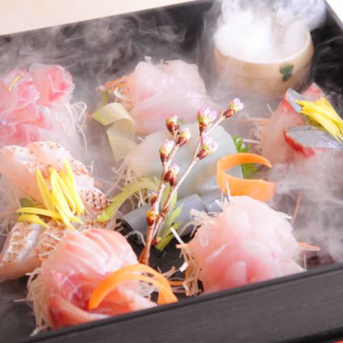 Fresh fish sashimi jewelry box