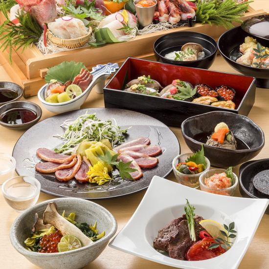 旬魚を使った料理が堪能できるコースございます♪ 