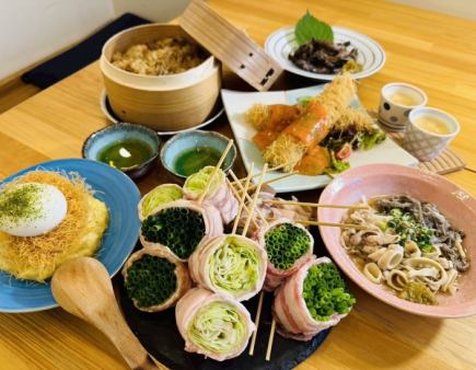 【120分飲み放題付◎歓送迎会や女子会に大人気☆】ツバメコース≪全7品≫おひとり様4400円(税込)