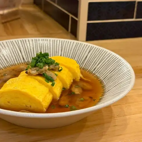 だし巻き卵とあさり餡かけ