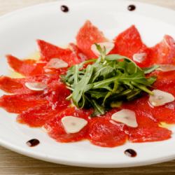馬肉赤身のカルパッチョ