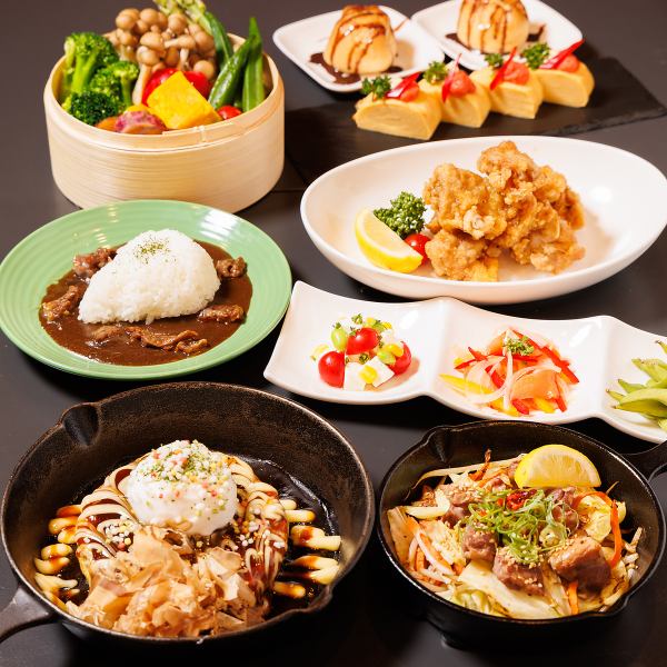 【大満足】宴会4500円コース◆名物明太玉子焼&唐揚げでお腹も心も大満足の夜に♪
