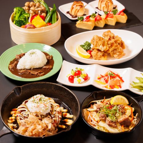 【大満足】宴会4500円コース◆名物明太玉子焼＆唐揚げでお腹も心も大満足の夜に♪
