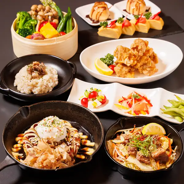【大満足】宴会4500円コース◆名物明太玉子焼＆唐揚げでお腹も心も大満足の夜に♪