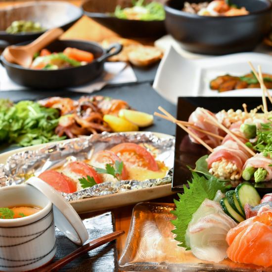 韓式和漢堡牛排等半包房宴會是可能的！吃到飽3600日元〜