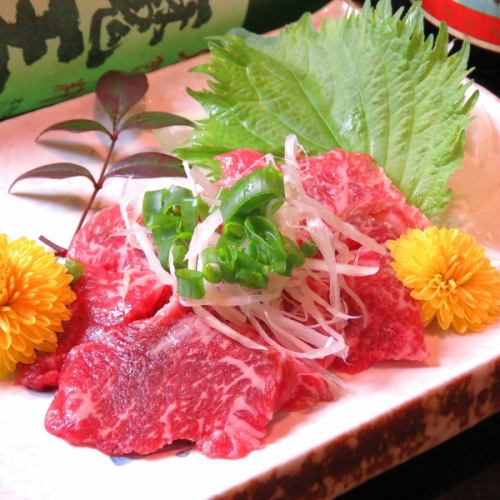 NEW !! Fresh horse sashimi from Kumamoto