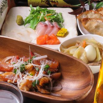 [Online reservation only] Etsuryu! Senbero ☆ Weekdays only from 18:00 to 20:00! 2 drinks of your choice + 1 dish for 1000 yen