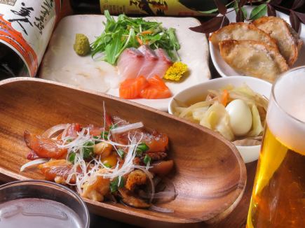 [Online reservation only] Etsuryu! Senbero ☆ Weekdays only from 18:00 to 20:00! 2 drinks of your choice + 1 dish for 1000 yen