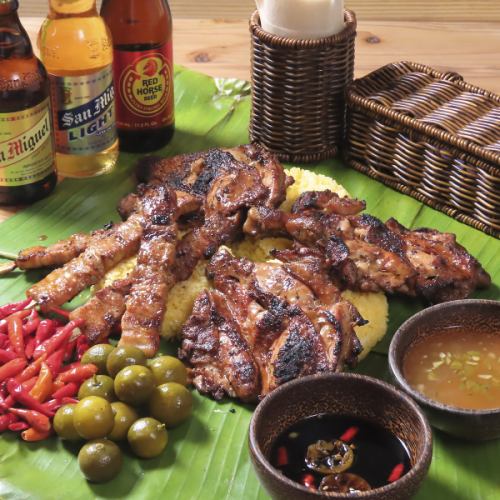 現地スタイルの炭火焼きパーティープレート！『BENI FIESTA（ベニフィエスタ）』