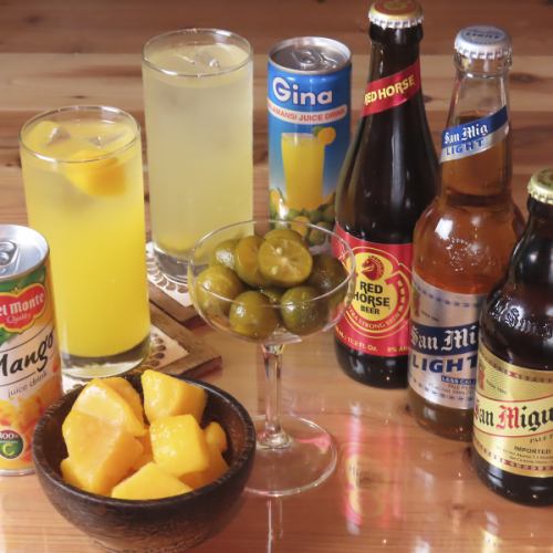 南国気分を満喫！オリジナルサワー＆現地ビールで乾杯！