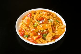 Stir-fried tomato egg