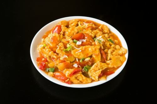 Stir-fried tomato egg