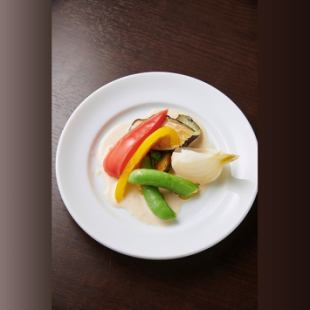 厳選野菜のバーニャカウダ風