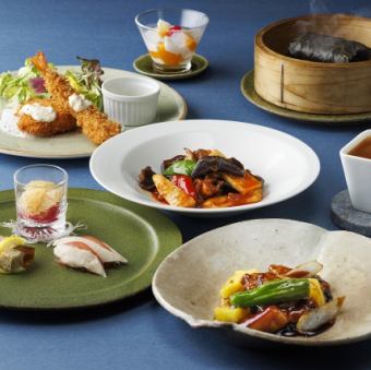 旬の食材を集めた全7品 5・6月 ―初夏ランチコース―