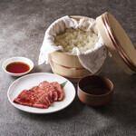 こだわりのお肉とごはん