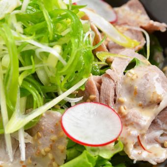 Kagoshima black pork shabu-shabu salad