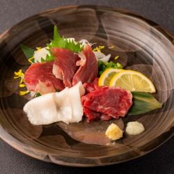 馬刺し3種盛り合わせ