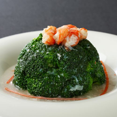 Broccoli with Crab Meat Sauce / Happosai