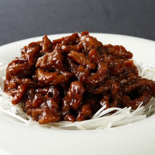 Stir-fried minced pork with sweet miso