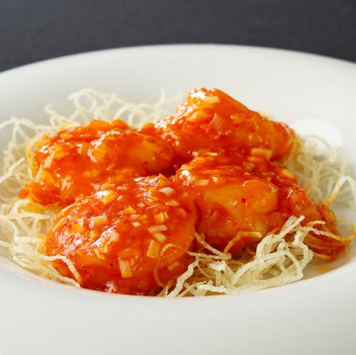 Stir-fried Shrimp with Chili Sauce / Marbon